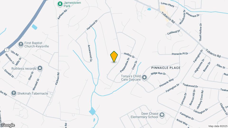 3815 Crest Dr Map and Location Details