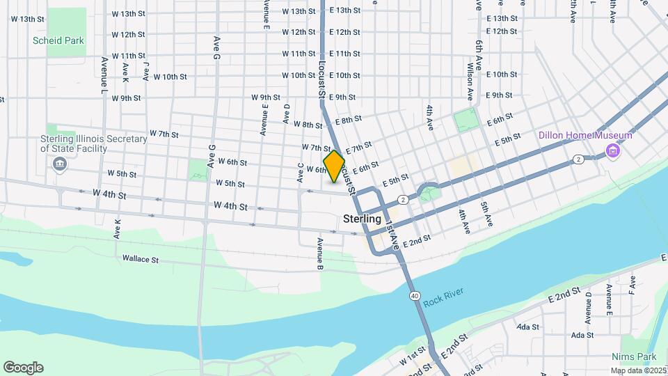 10 W 5th St Map and Location Details