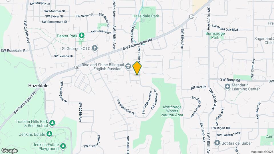 7275 SW 195th Ave Map and Location Details