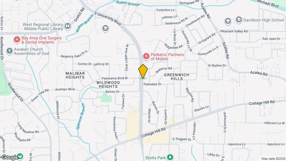 625 S University Blvd Map and Location Details