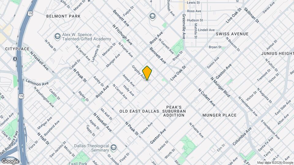 4645 Bryan St Map and Location Details
