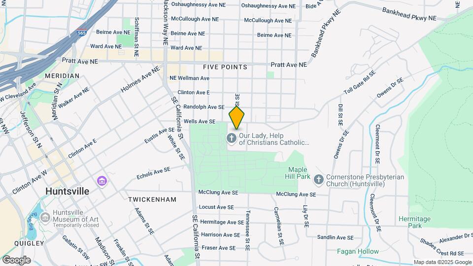 1209 Highland Ave SE Map and Location Details