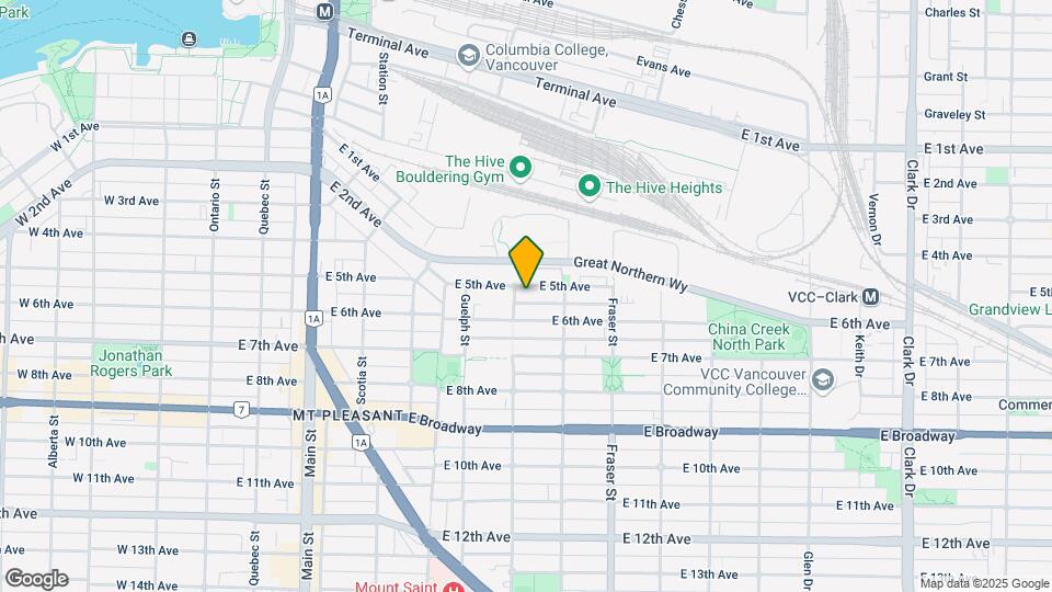 514 E 5th Ave Map and Location Details