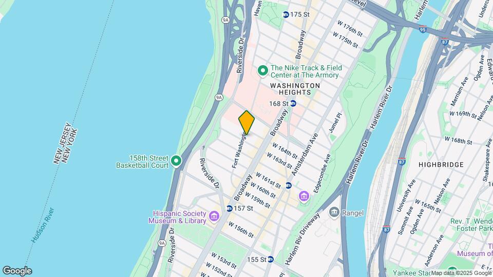 100 Fort Washington Ave Mapa y Detalles de la Ubicación