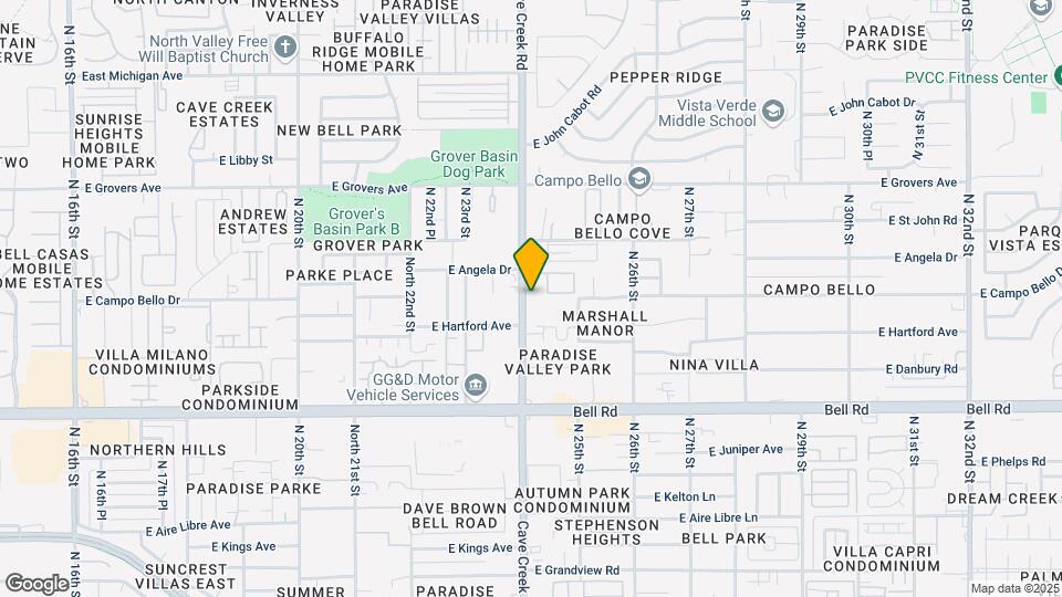 17365 N Cave Creek Rd Map and Location Details