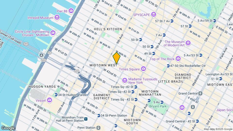 328 W 44TH ST Map and Location Details