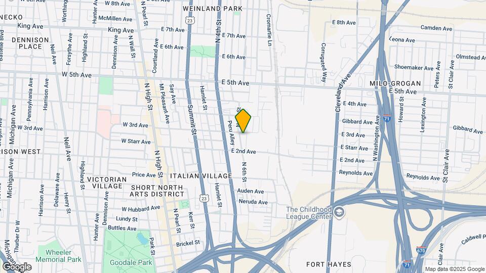 990 N 6th St Map and Location Details