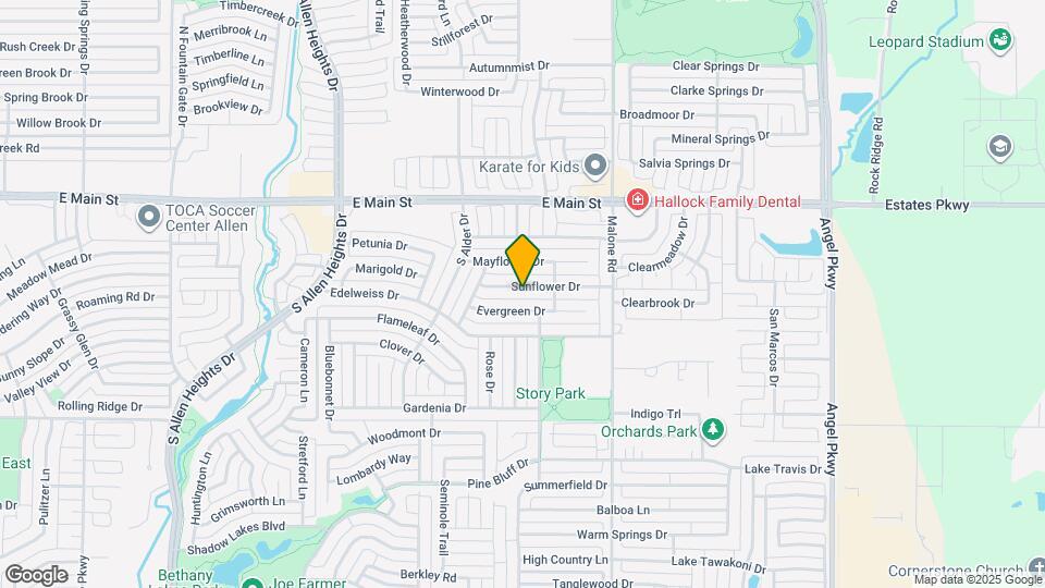 1520 Sunflower Dr Map and Location Details