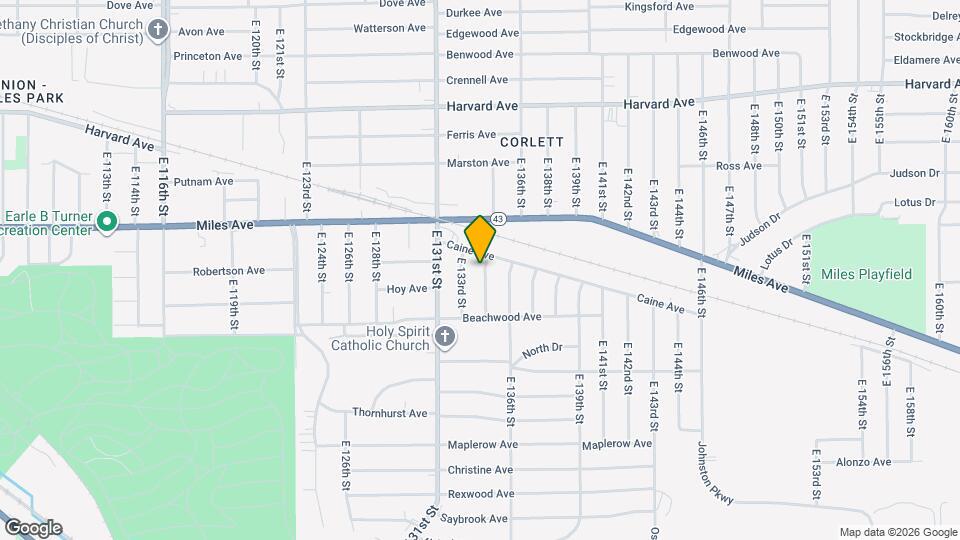 4254 E 134th St Map and Location Details