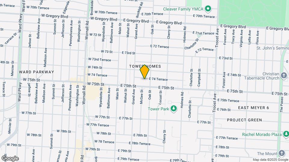 231 E 74 Terrace Mapa y Detalles de la Ubicación