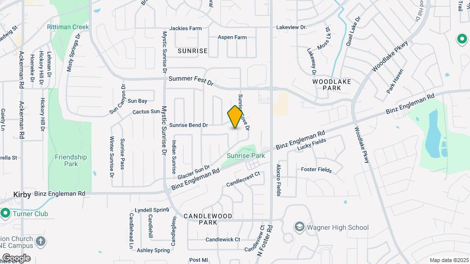 4019 Sunrise Bluff Dr Map and Location Details