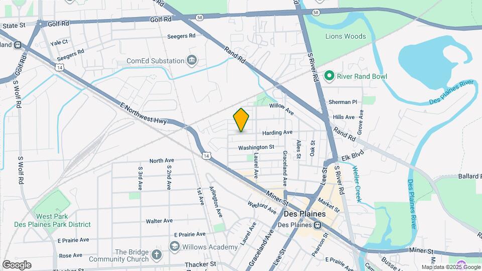 1257 Harding Ave Map and Location Details