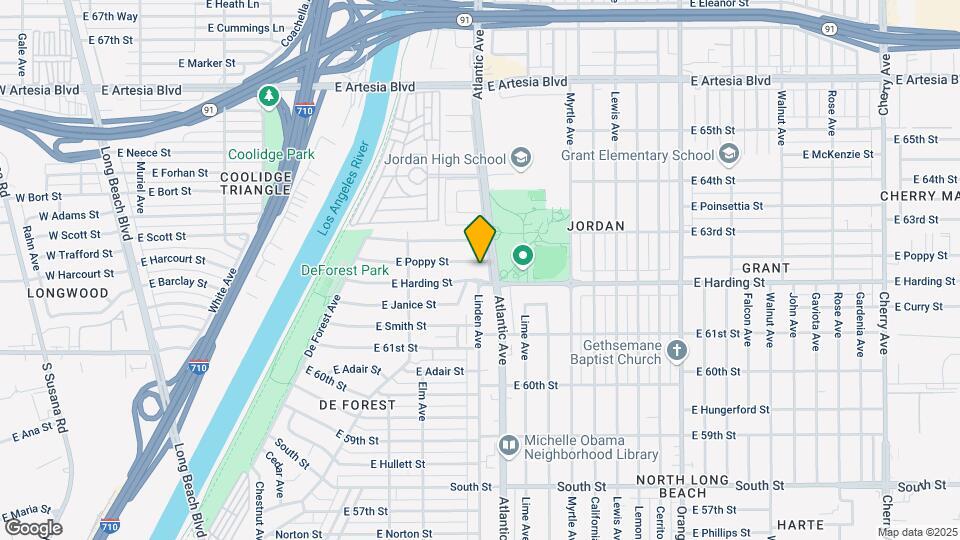 500 E Poppy St Apartments Map and Location Details