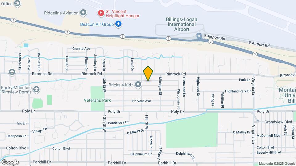 1034 Yale Ave Map and Location Details