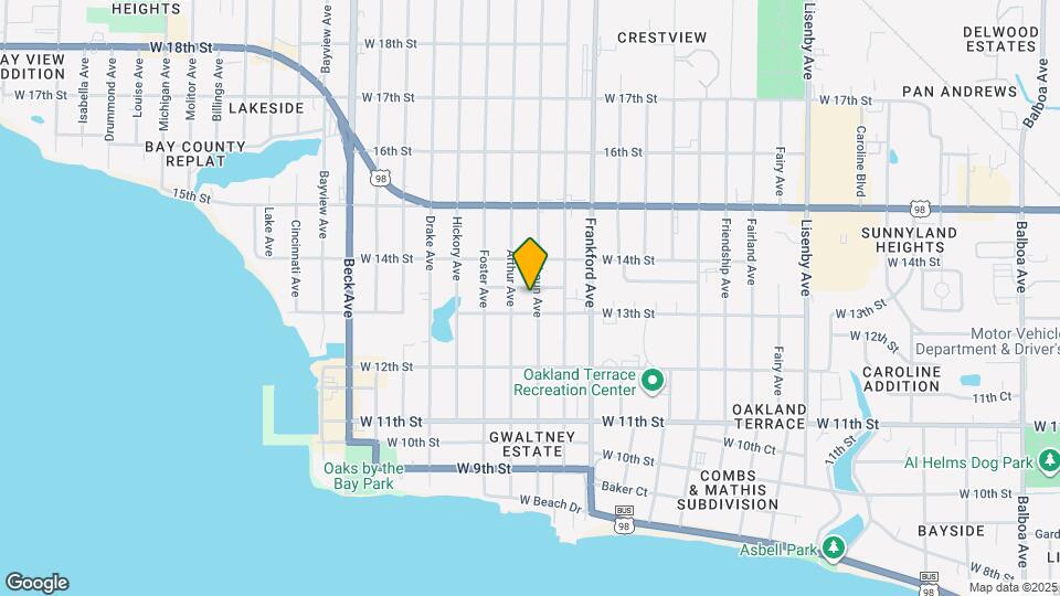 1305 Calhoun Ave Map and Location Details