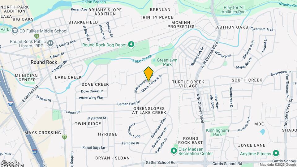 1304 Green Terrace Dr Map and Location Details