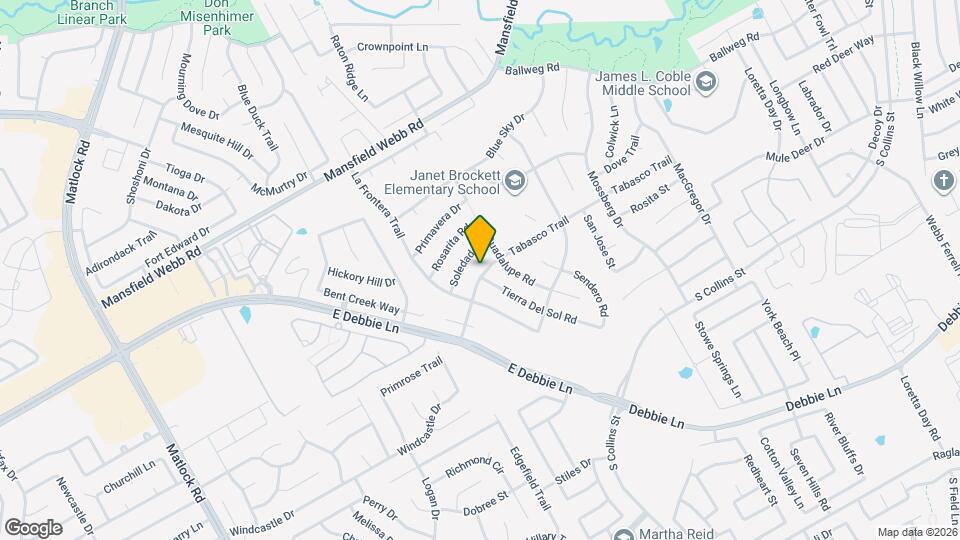 617 Tabasco Trail Map and Location Details