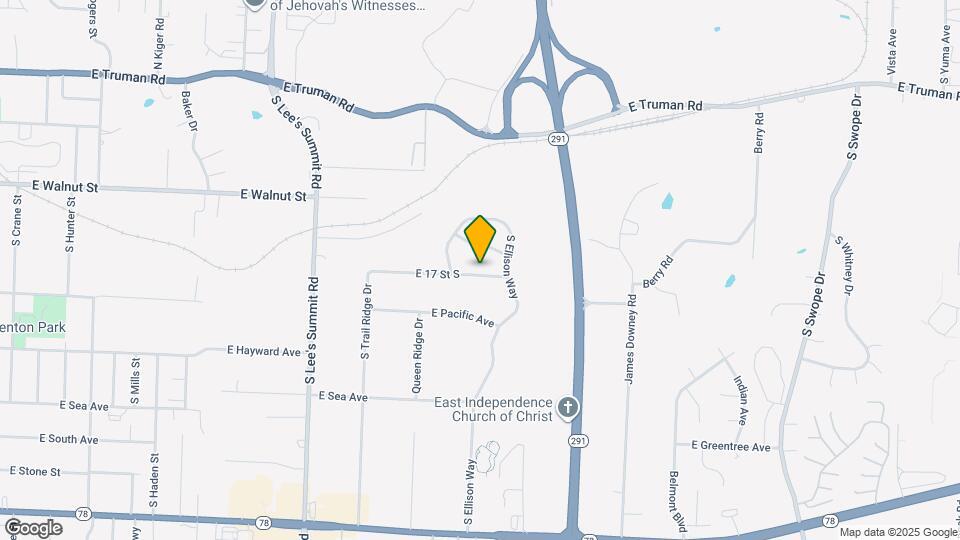 16400 E 17th St S Map and Location Details