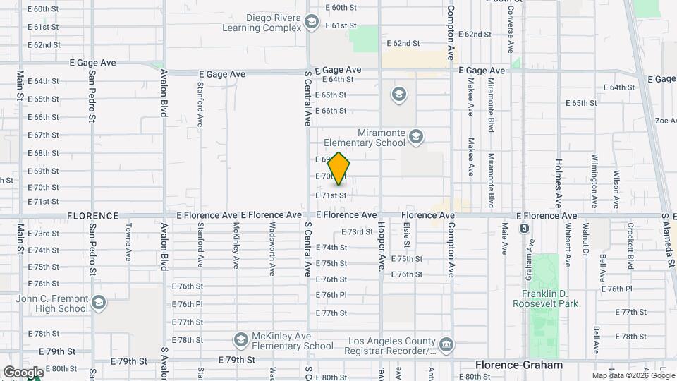 1153 E 71st St Map and Location Details