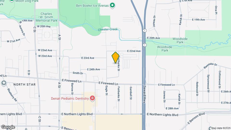 537 E 24th Ave Map and Location Details