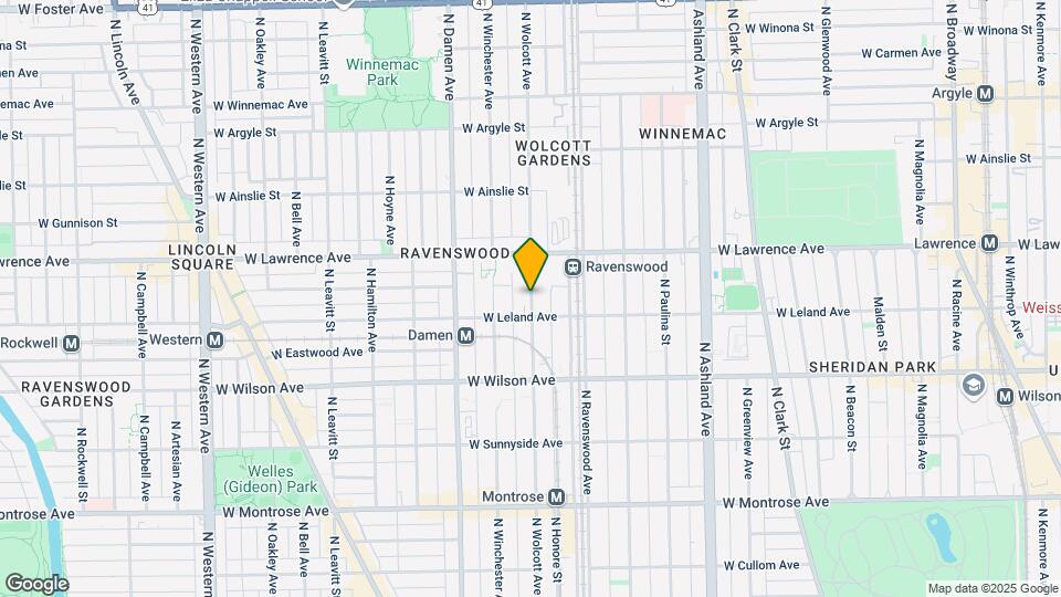 4700 N Wolcott Ave Map and Location Details