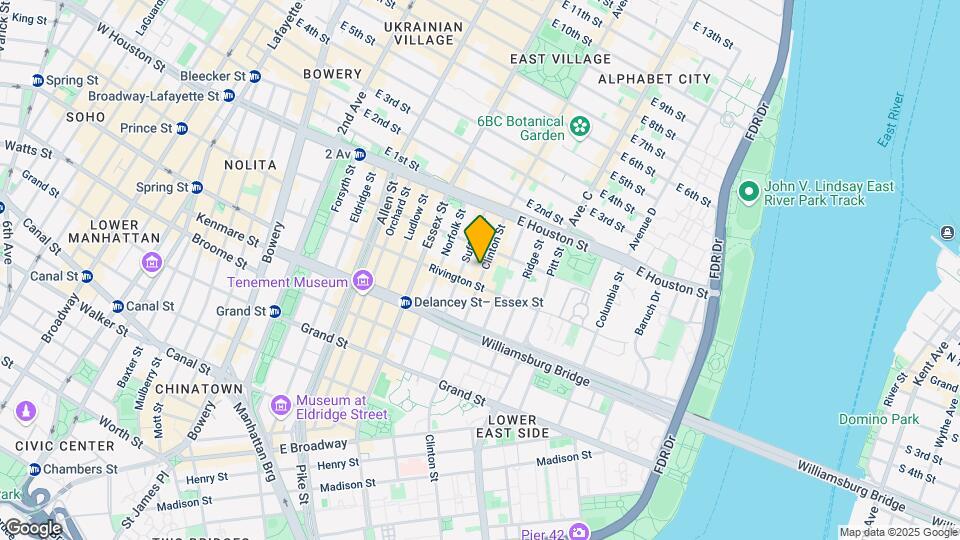 57 Clinton St Mapa y Detalles de la Ubicación