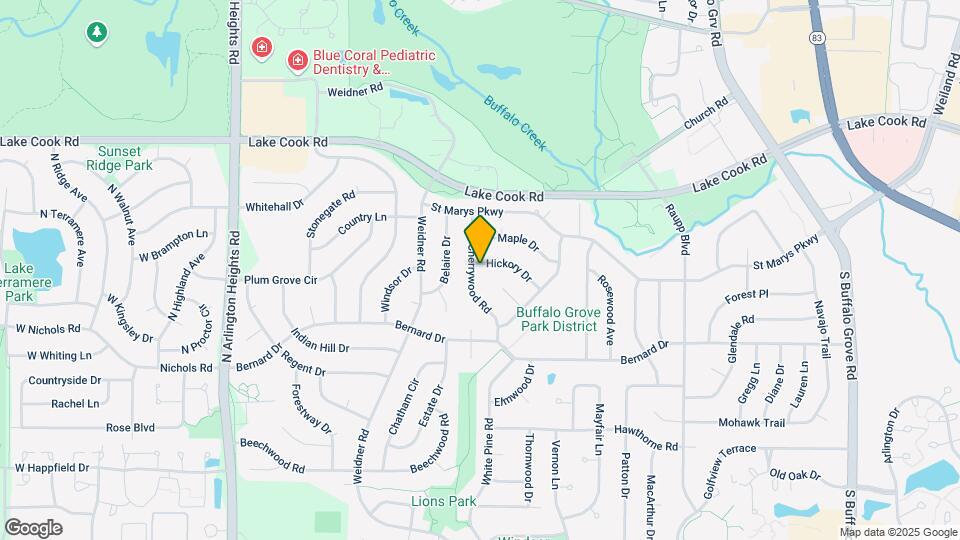 697 Hickory Dr Map and Location Details