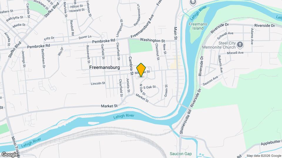 117 N Oak St Map and Location Details