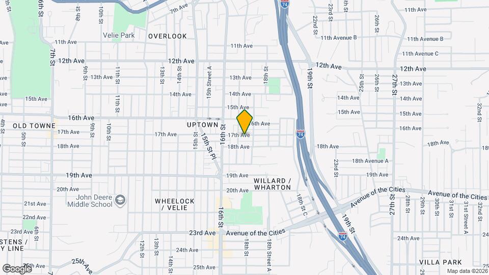 1714 17th Ave Map and Location Details