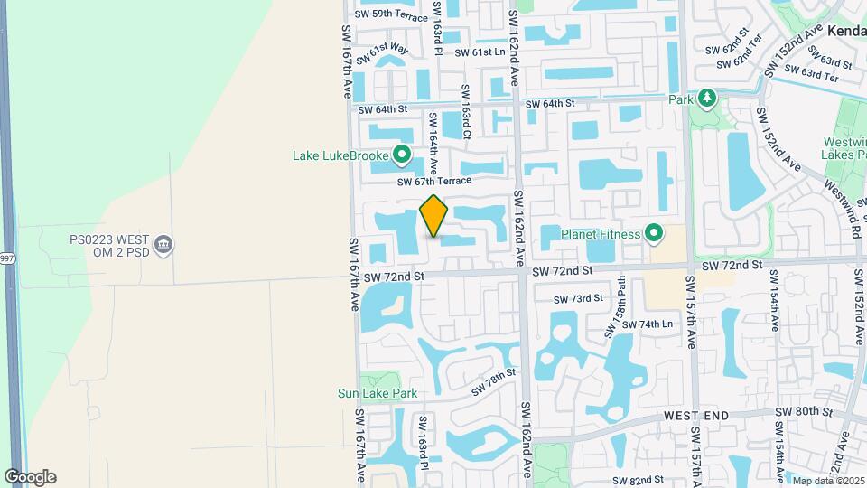 7065 SW 164th Ct Map and Location Details