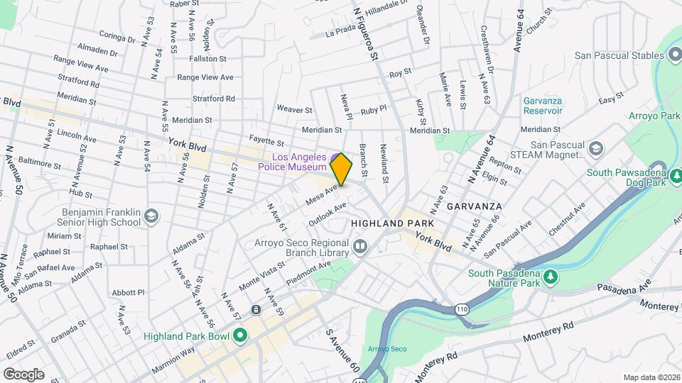 6188 Mesa Ave, Unit Apt 2 Mapa y Detalles de la Ubicación