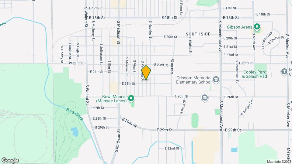 802 E 25th St Map and Location Details