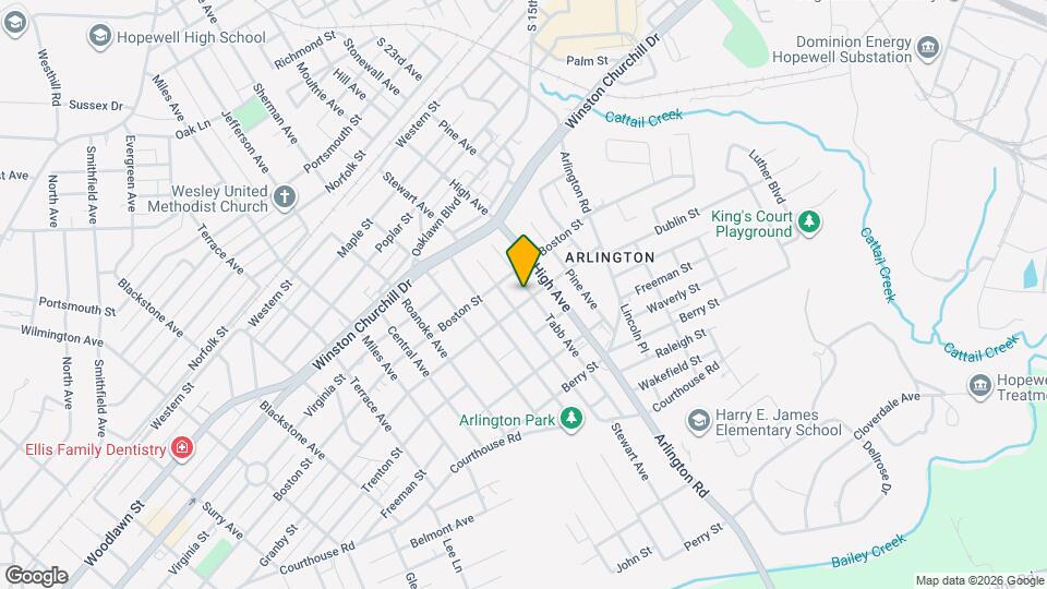 1206 Tabb Ave Map and Location Details