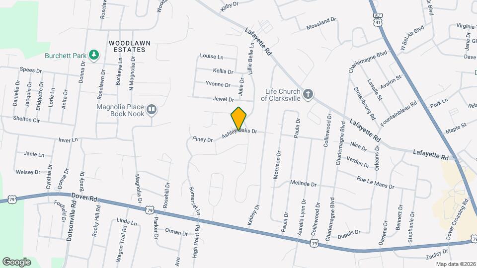 622 Ashley Oaks Dr Map and Location Details