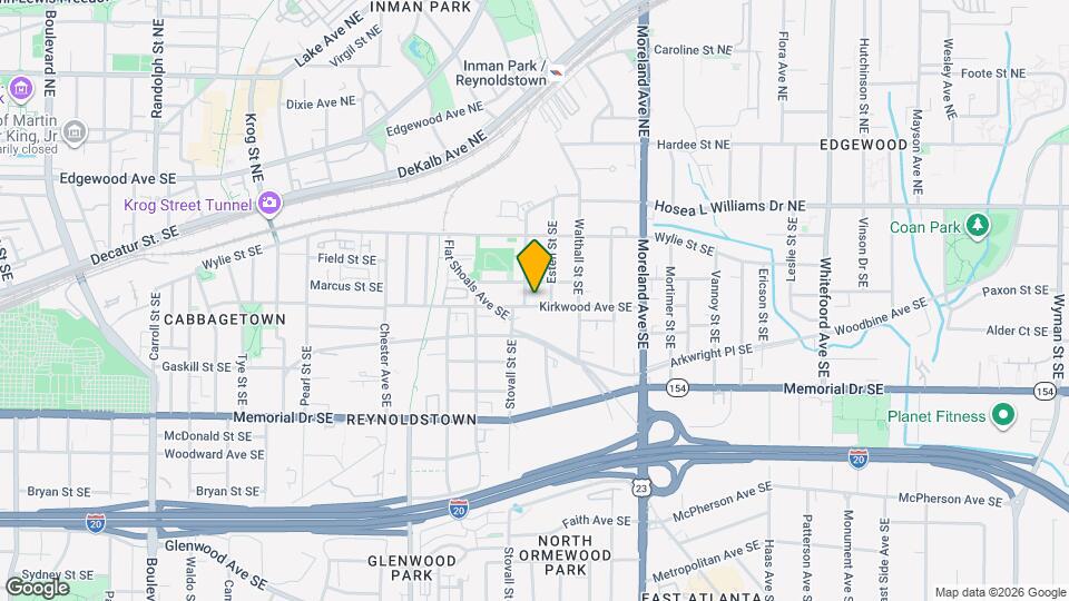 1030 Kirkwood Ave SE Mapa y Detalles de la Ubicación