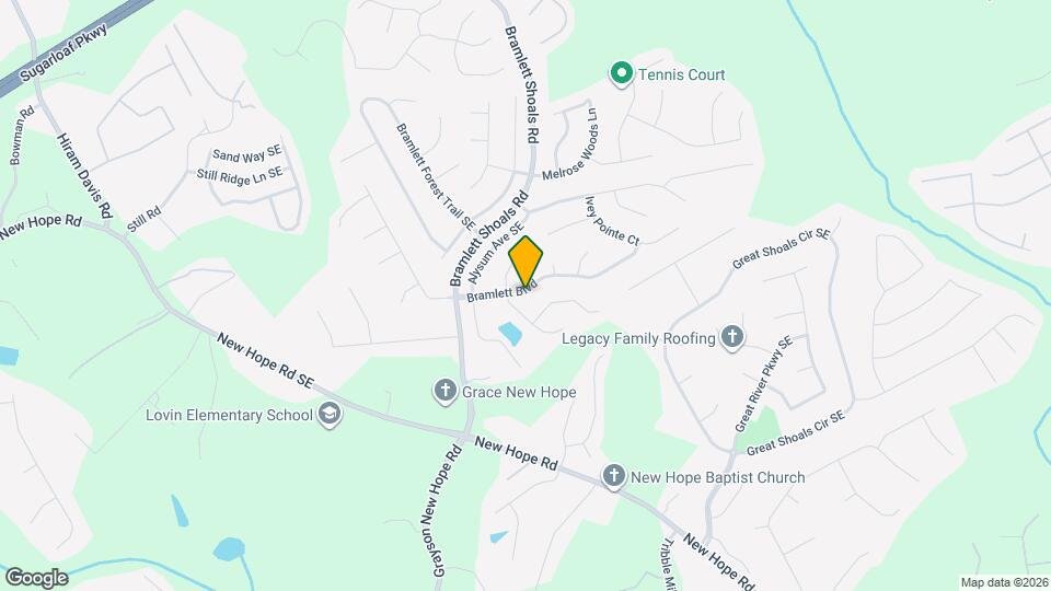 1155 Bramlett Blvd Mapa y Detalles de la Ubicación