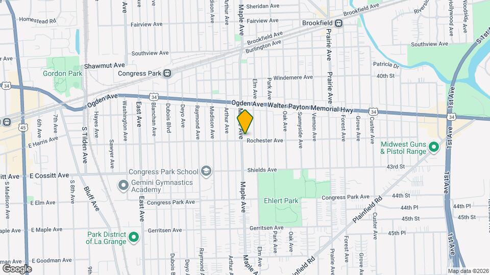 4165 Maple Ave Map and Location Details