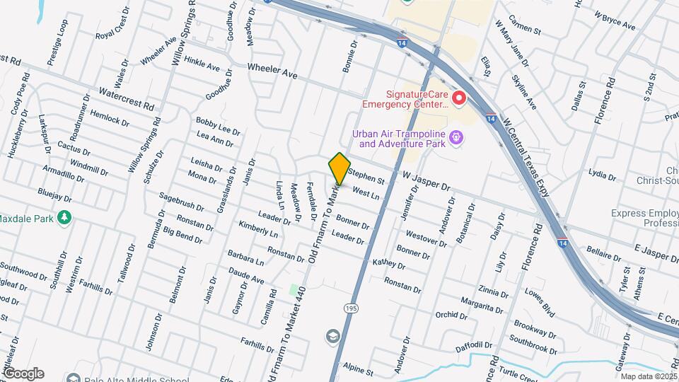 1312 West Ln Map and Location Details