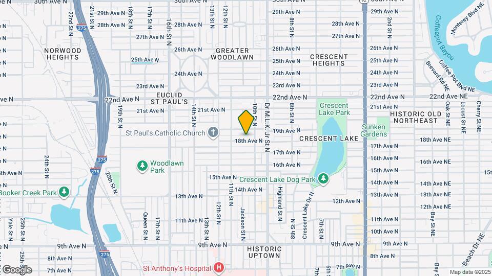 1037 18th Ave N Map and Location Details