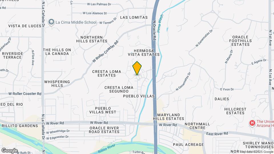 5253 N Tigua Dr Map and Location Details