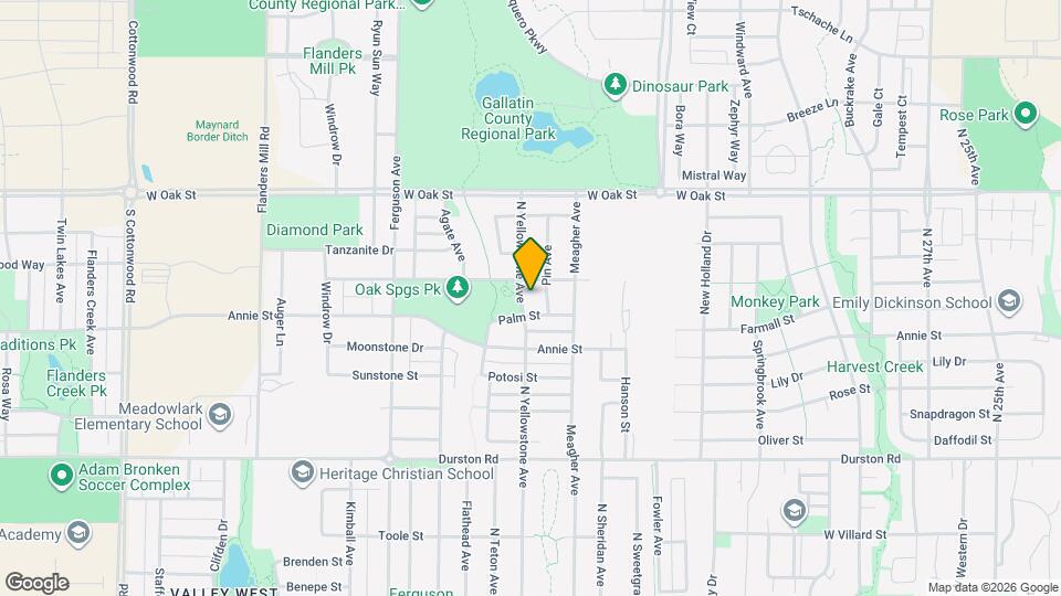 972 N Yellowstone Ave Map and Location Details