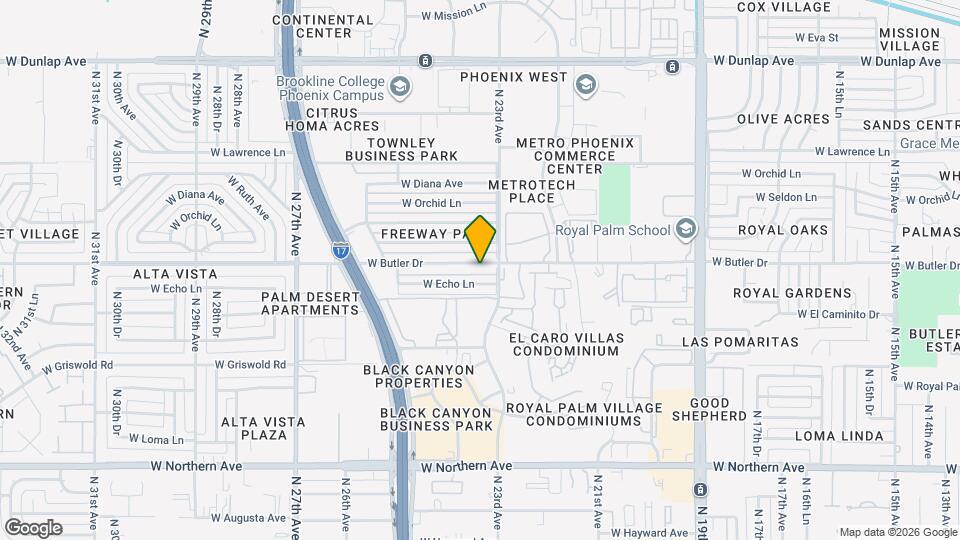 2315 W Butler Dr Map and Location Details