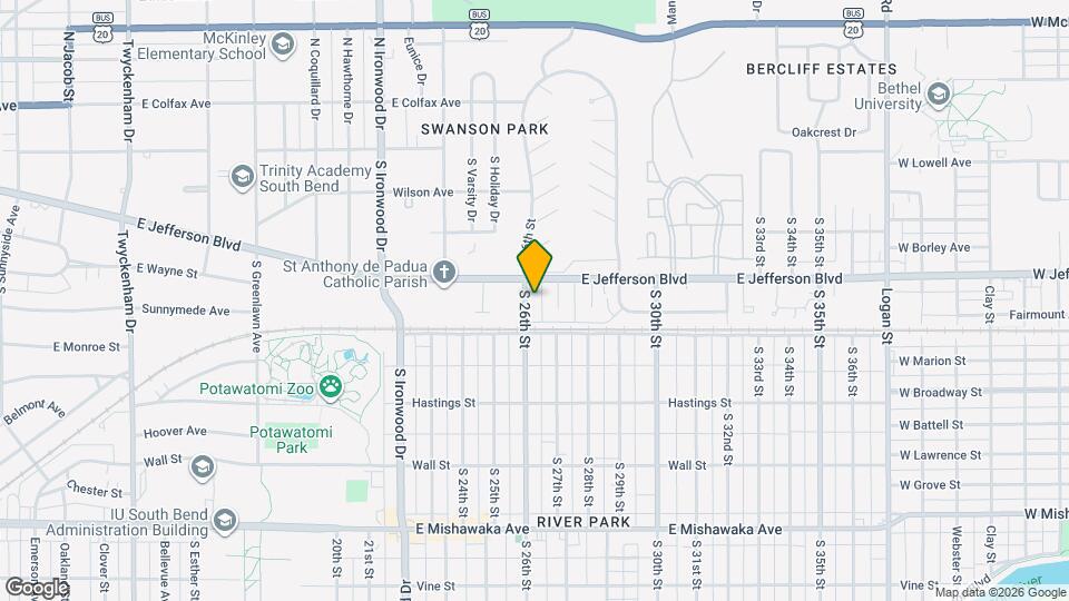 412 S 26th St Map and Location Details