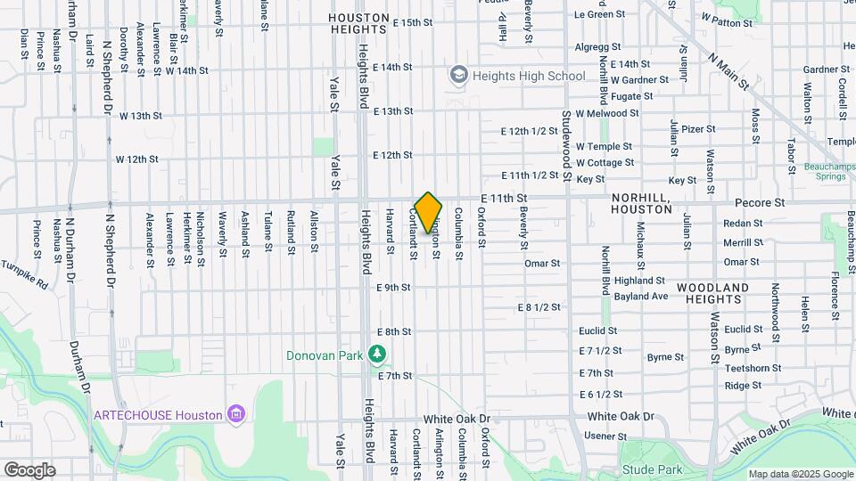 311 E 10th St Map and Location Details