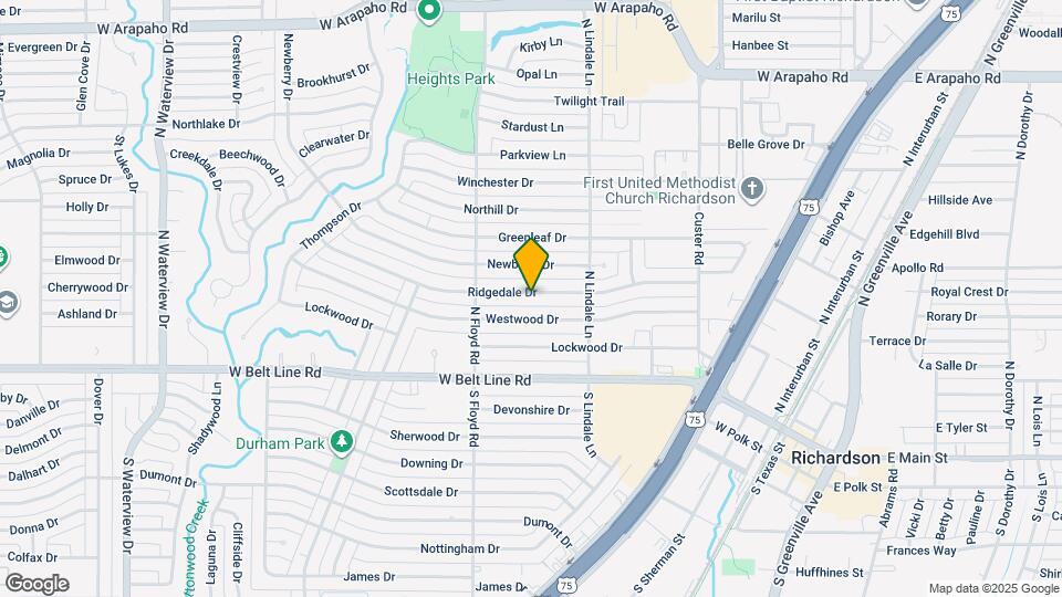 621 Ridgedale Dr Map and Location Details