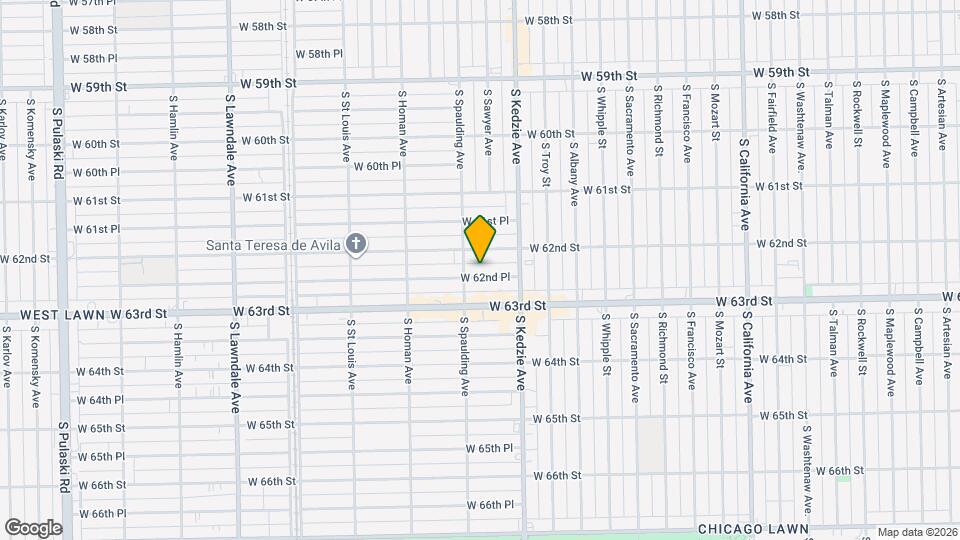 3244 W 62nd Pl Map and Location Details