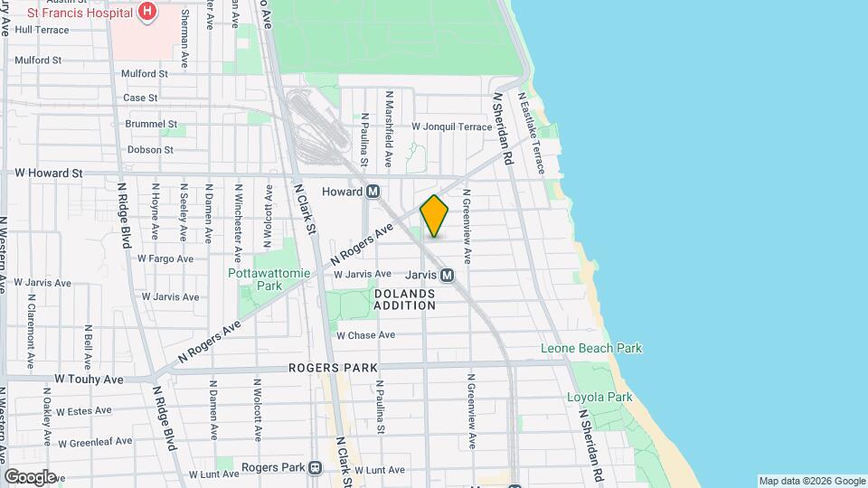 1539 W Fargo Ave Map and Location Details