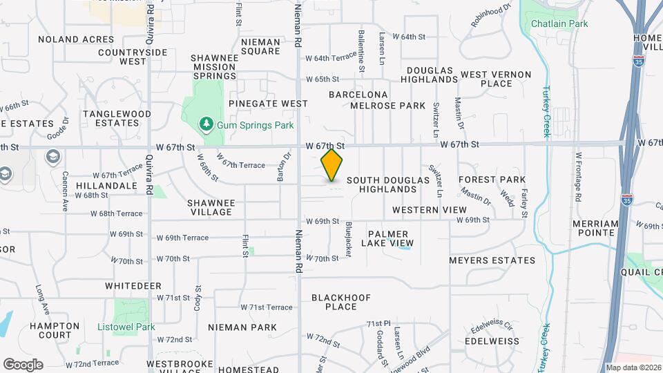 10804 Oasis Ct Map and Location Details