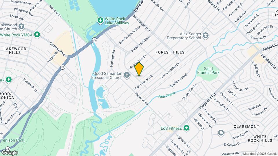 8106 San Benito Way Map and Location Details