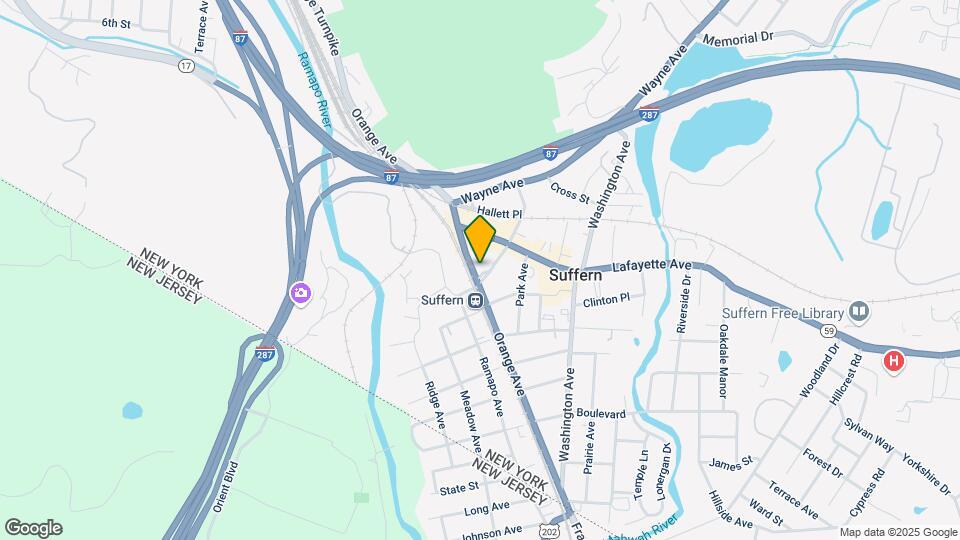 The Sheldon At Suffern Station Mapa y Detalles de la Ubicación